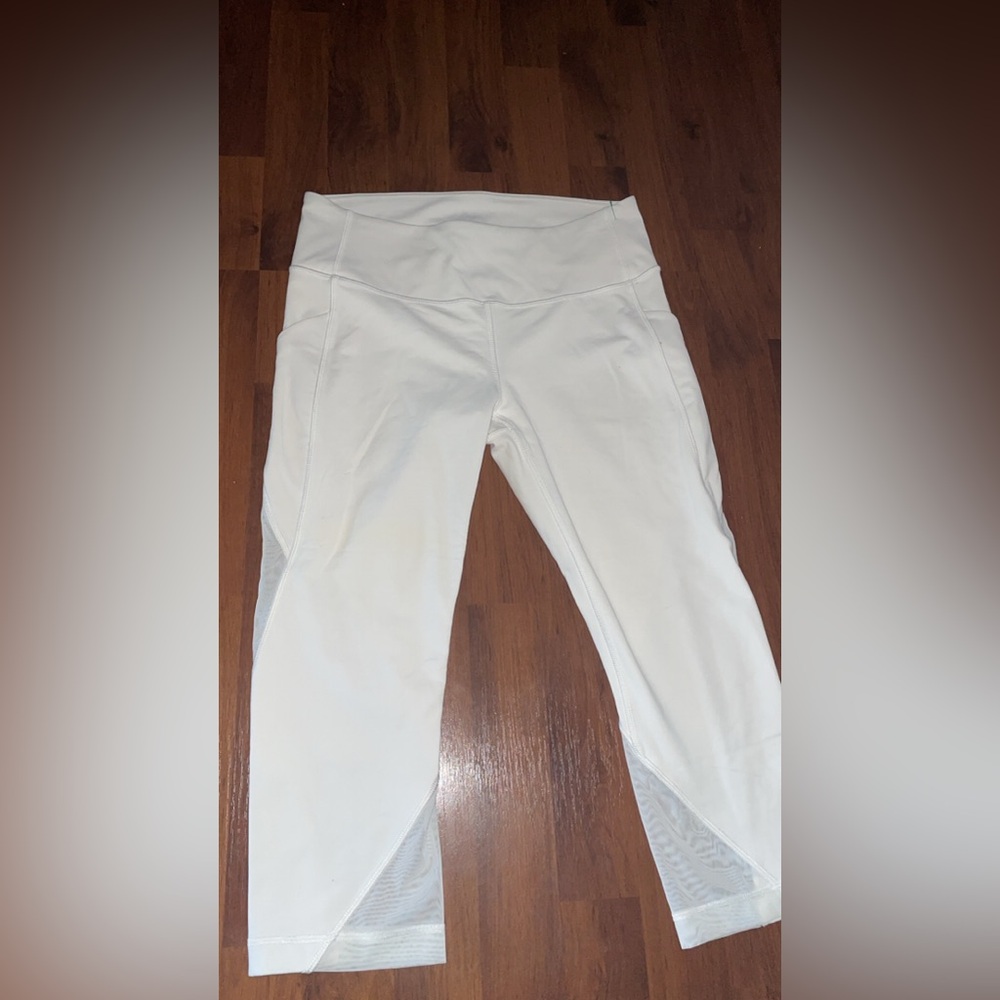 Lululemon Athletica White Capri Leggings